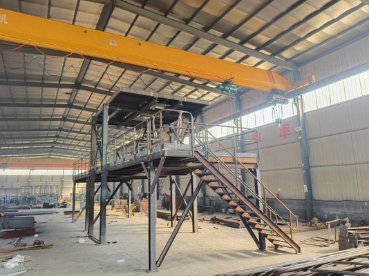 খনির প্রকল্পের জন্য কাস্টমাইজযোগ্য ইস্পাত কাঠামো প্ল্যাটফর্ম গ্যালভানাইজড