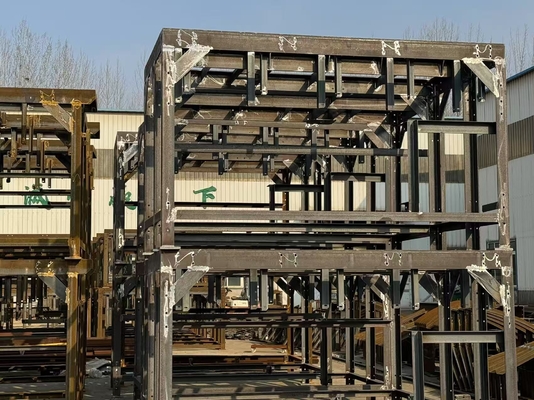রৌপ্য ইস্পাত কাঠামো প্ল্যাটফর্ম বায়ু টাওয়ার স্পেসিফিকেশন অনুযায়ী কাস্টমাইজড বোল্ট ইনস্টলেশন পদ্ধতি